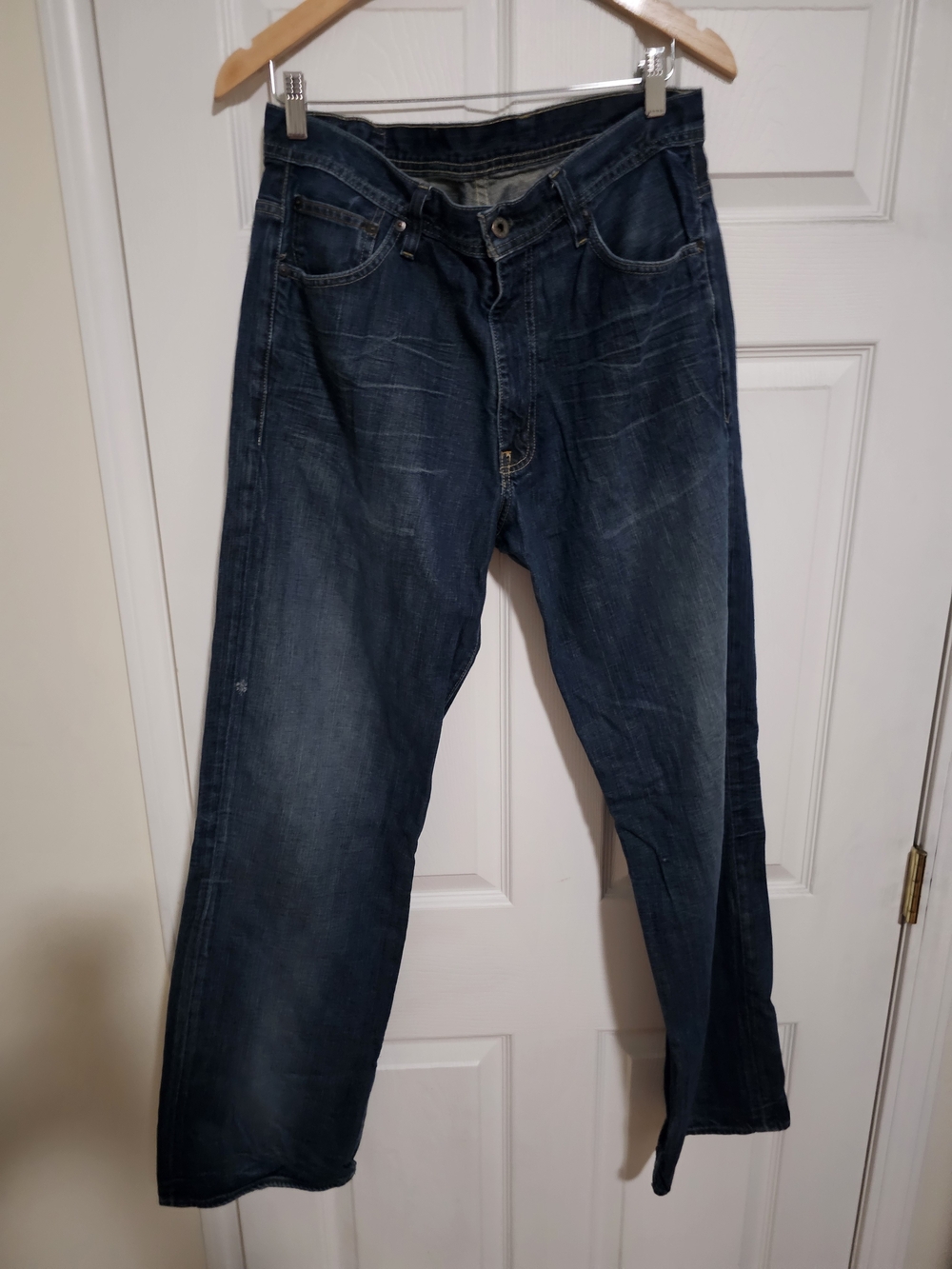 Ralph Lauren Men's Straight Dark Blue Jeans 32x34